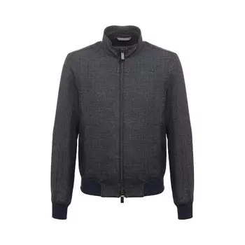 Бомбер изо льна и шерсти Canali