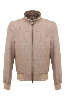 Бомбер изо льна и шерсти Canali