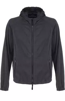 Бомбер на молнии с капюшоном Giorgio Armani