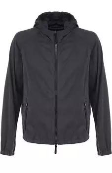 Бомбер на молнии с капюшоном Giorgio Armani