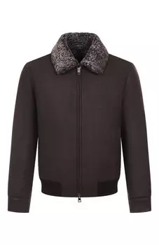 Бомбер с меховой подкладкой Andrea Campagna
