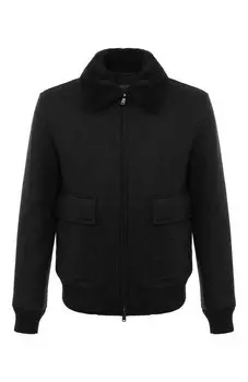 Бомбер с отделкой из меха нутрии MUST