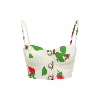 Бра-топ из вискозы Alessandra Rich