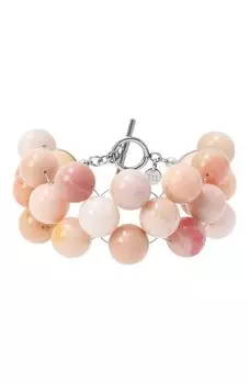 Браслет-фенечка с розовыми опалами Moonka