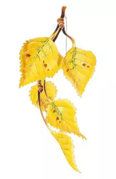 Брошь Береза Русские самоцветы