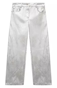 Брюки из экокожи MSGM kids