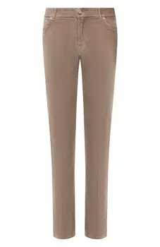 Брюки из хлопка и кашемира Kiton