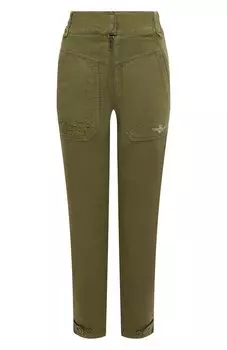 Брюки из хлопка и льна Aeronautica Militare