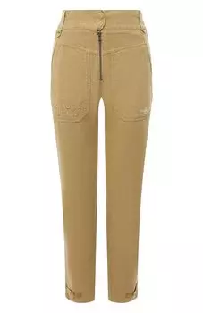 Брюки из хлопка и льна Aeronautica Militare