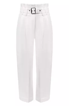 Брюки из хлопка и льна Brunello Cucinelli