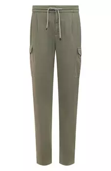 Брюки из хлопка и льна Brunello Cucinelli