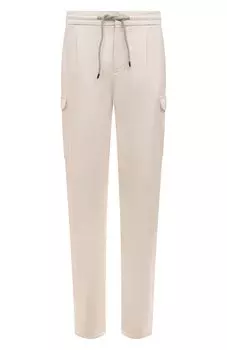 Брюки из хлопка и льна Brunello Cucinelli