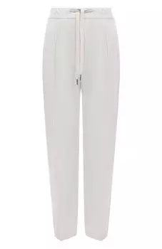 Брюки из хлопка и льна Brunello Cucinelli
