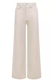 Брюки из хлопка и льна Brunello Cucinelli