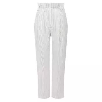 Брюки из хлопка и льна Brunello Cucinelli