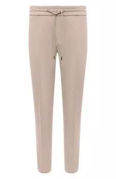 Брюки из хлопка и льна Dondup