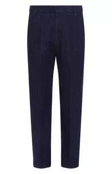 Брюки из хлопка и льна Dondup