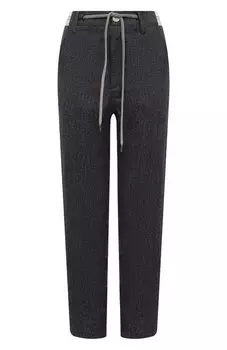 Брюки из хлопка и льна Eleventy