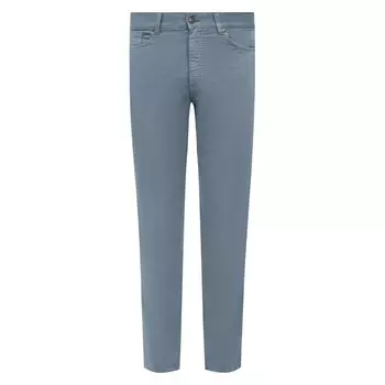 Брюки из хлопка и льна Zegna