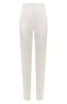Брюки из хлопка и льна Giorgio Armani
