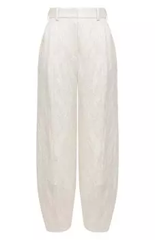 Брюки из хлопка и льна Giorgio Armani