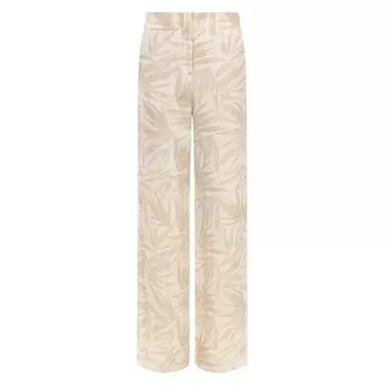 Брюки из хлопка и льна Giorgio Armani