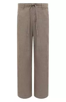 Брюки из хлопка и льна Hannes Roether