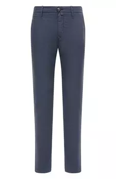 Брюки из хлопка и льна Jacob Cohen