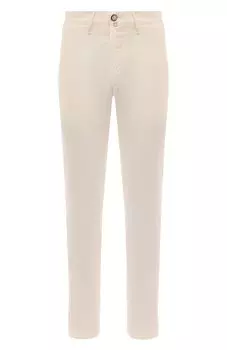 Брюки из хлопка и льна Jacob Cohen