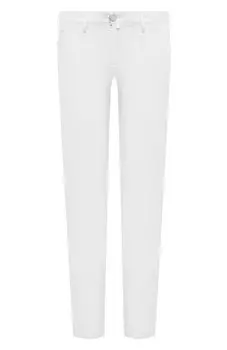 Брюки из хлопка и льна Jacob Cohen