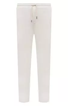 Брюки из хлопка и льна La Martina