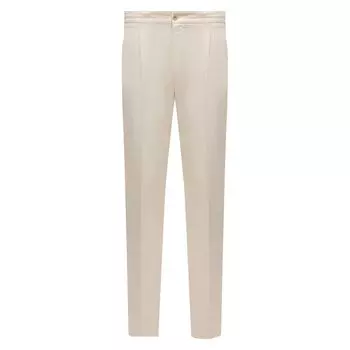 Брюки из хлопка и льна Loro Piana