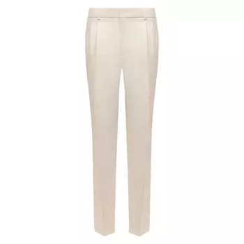 Брюки из хлопка и льна Loro Piana