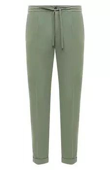 Брюки из хлопка и льна Luigi Borrelli