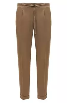 Брюки из хлопка и льна Luigi Borrelli