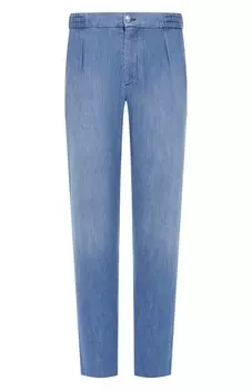 Брюки из хлопка и льна Marco Pescarolo