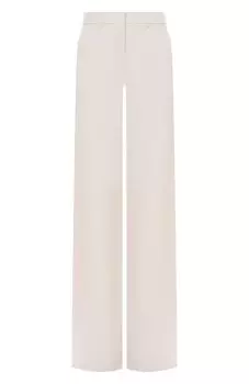 Брюки из хлопка и льна Max Mara Studio