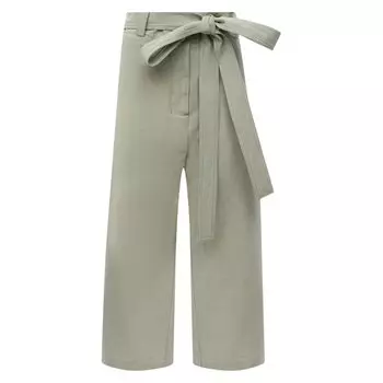 Брюки из хлопка и льна Moncler