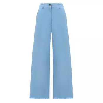 Брюки из хлопка и льна MSGM