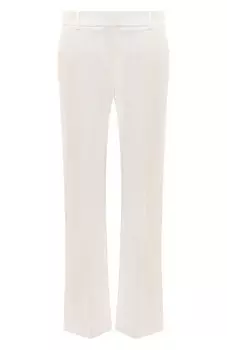 Брюки из хлопка и льна Nina Ricci