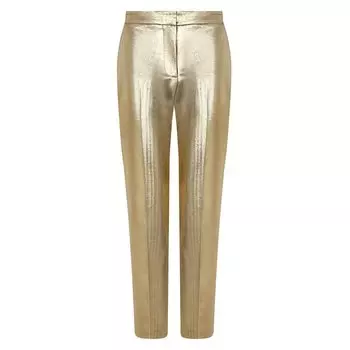 Брюки из хлопка и шелка Alexander McQueen