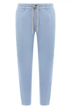 Брюки из хлопка и шелка Andrea Campagna