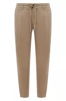 Брюки из хлопка и шелка Andrea Campagna