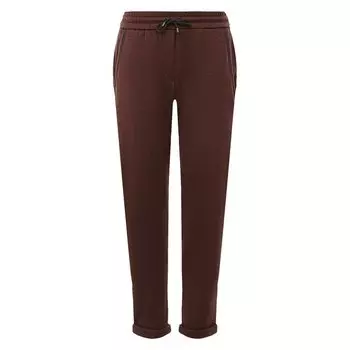 Брюки из хлопка и шелка Brunello Cucinelli