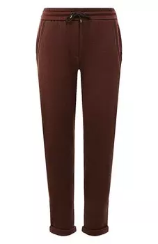 Брюки из хлопка и шелка Brunello Cucinelli