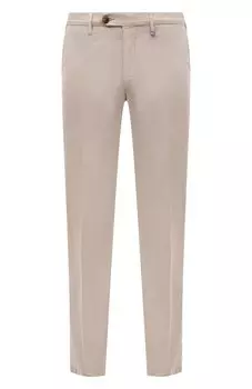 Брюки из хлопка и шелка Canali