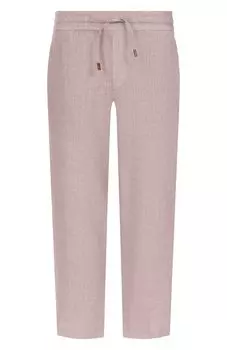 Брюки из хлопка и шелка Colombo