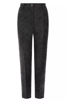 Брюки из хлопка и шелка Dolce & Gabbana