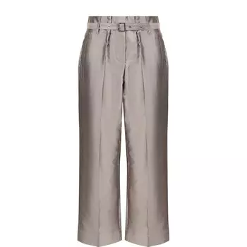 Брюки из хлопка и шелка Giorgio Armani