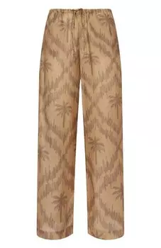 Брюки из хлопка и шелка Manebi